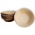 10x Runde Schale aus Palmblatt Größe 12,5 cm
