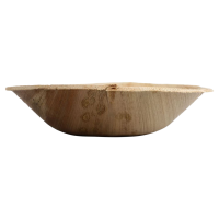 10x Runde Schale aus Palmblatt Größe 15,5 cm