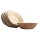 10x Runde Schale aus Palmblatt Größe 18,5 cm