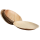 10x runder Teller aus Palmblatt Größe 18 cm