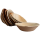 50x Runde Schale aus Palmblatt Größe 12,5 cm
