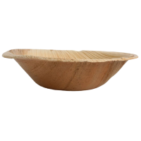 100x Runde Schale aus Palmblatt Größe 11,5 cm