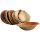 100x Runde Schale aus Palmblatt Größe 11,5 cm