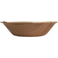 100x Runde Schale aus Palmblatt Größe 12,5 cm